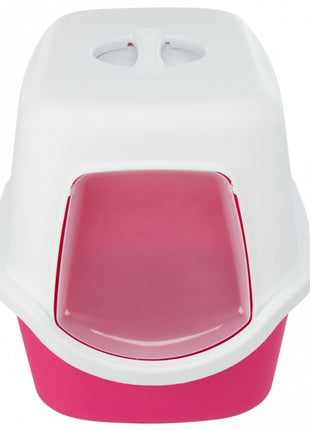 Trixie Katzentoilette Vico - pink/weiß