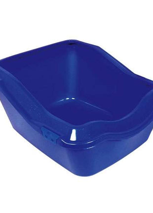 Trixie Katzentoilette Cleany Cat mit Rand - blau-metallic