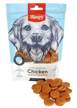 Wanpy Oven-Roasted Chicken Jerky Chips hondensnack