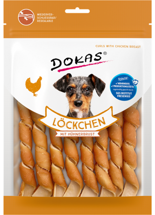 Dokas Dog Snack Löckchen mit Hühnerbrust 120g