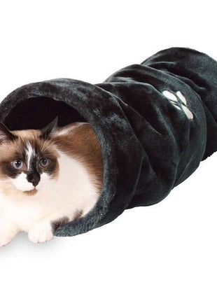 Trixie Crunch Plüschtunnel, 60 cm - Anthrazit