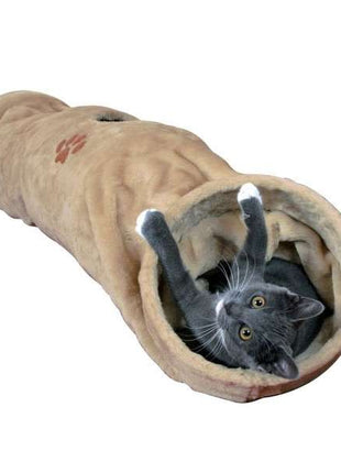 Trixie Crunch Plüschtunnel, 100 cm - Beige