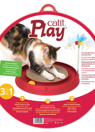 CATIT Play-n-Scratch mit Biene - Rot