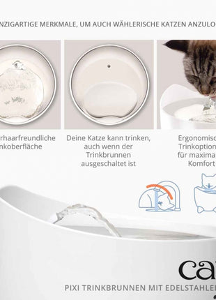 Catit PIXI Trinkbrunnen mit Edelstahleinsatz
