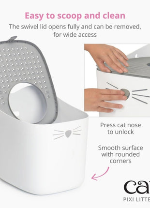 Catit Pixi Katzentoilette - grau