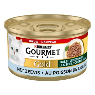 Gourmet Gold Malse Lekkernijen Zeevis 24X85 Gr