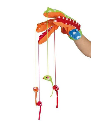 Trixie Spielhandschuh mit 4 Hängemäusen