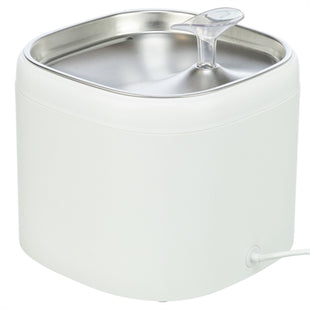 Trixie Drinkfontein Aqua Pure Kunststof / Rvs Wit 18X18X14,5 Cm