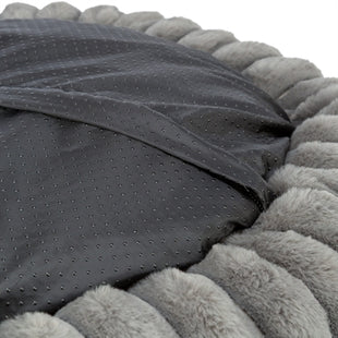 Trixie Hondenmand Lonni Rond Brede Ribstof Antraciet 60X60X13Cm
