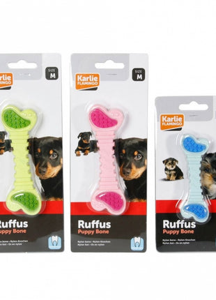 Karlie Flamingo Ruffus Puppy Vollgummi Dento Knochen