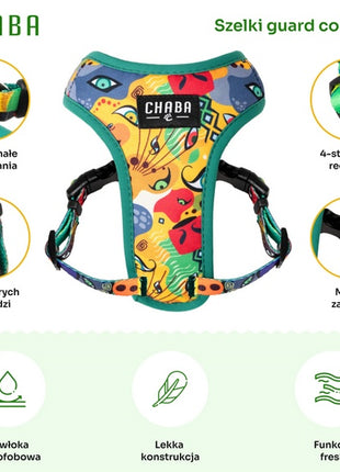 CHABA Szelki Guard Comfort Story III bezuciskowe S 1,6cm Jumbo