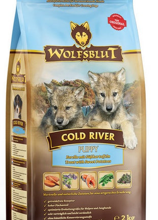 Wolfsblut Dog Cold River Puppy - pstrąg i bataty 2kg