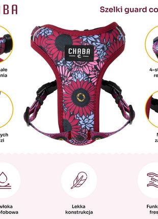 CHABA Szelki Guard Comfort Story III bezuciskowe M 1,6cm Lakota