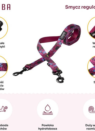 CHABA Smycz regulowana Story III L 25mm/260cm Lakota