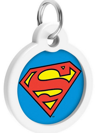Collar WauDog Smart ID Zawieszka z QR-paszportem okrągła 3cm superman bohater