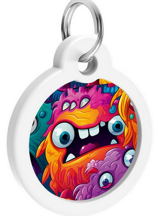 Collar WauDog Smart ID Zawieszka z QR-paszportem okrągła 3cm zębate potwory