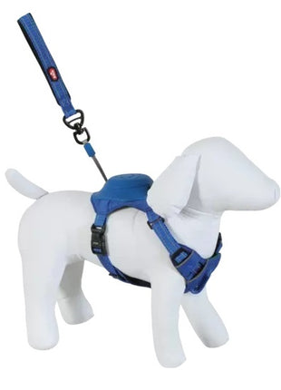 Zolux Szelki ze smyczą automatyczną Easyride XL niebieskie