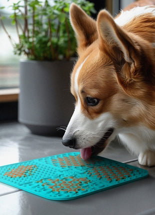 Collar WauDog Silicone Mata do lizania 19x19x1cm niebieska