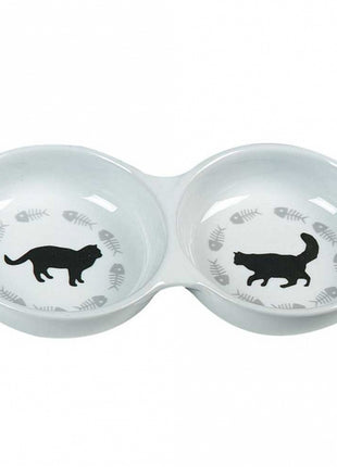 Karlie Keramik Doppelnapf Cats