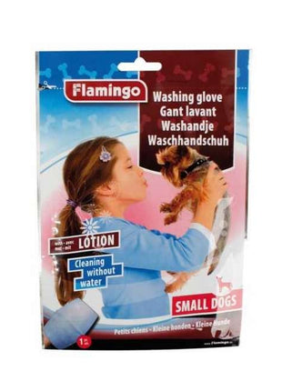 Karlie Flamingo Waschhandschuh mit Lotion für Hunde
