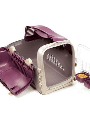 CATIT Transportbox Cabrio - Rosa-Grau