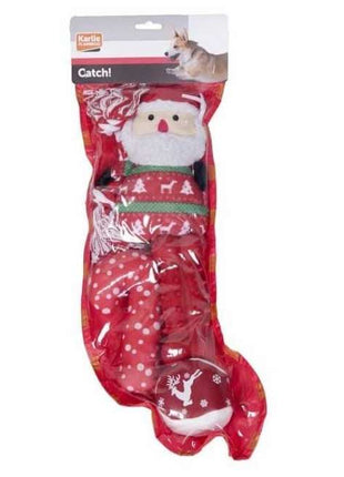Karlie Flamingo Xmas-Geschenk Socke für Hunde - rot
