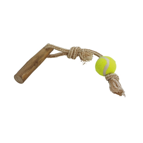 Nobby Kaffeeholz mit Seil - 40cm