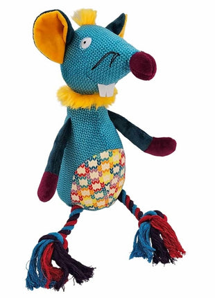 Nobby Plüsch Maus mit Seil - 41cm