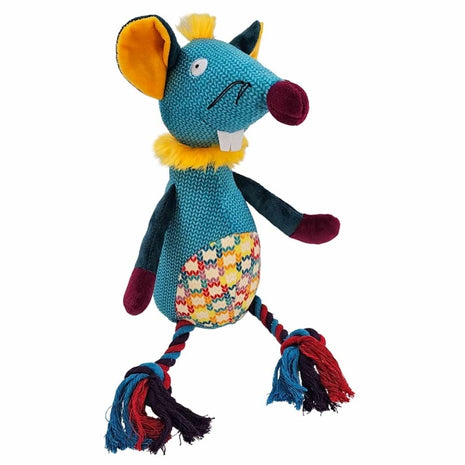 Nobby Plüsch Maus mit Seil - 41cm