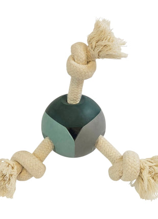 Nobby Vollgummi Ball mit Knotenseilen