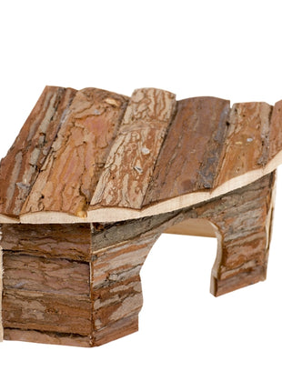 Duvoplus Eck-Kleintierhaus mit Rinde