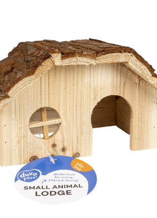 Duvoplus Kleintierhaus mit Rindendach
