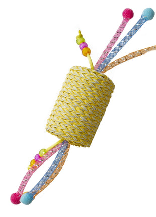 Duvoplus Cat Toy Jolly Rolle mit Seilen - gelb
