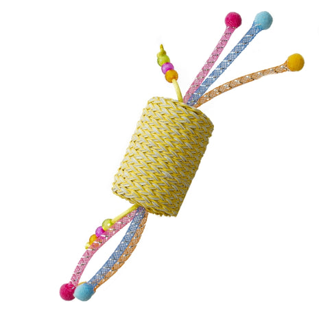 Duvoplus Cat Toy Jolly Rolle mit Seilen - gelb