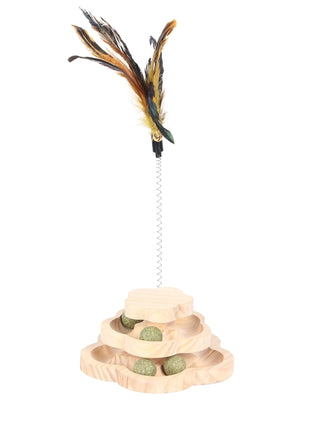 Duvoplus Cat Toy Spin & Play Flower
