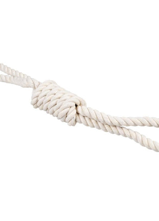 Duvoplus ECO Baumwoll-Tau mit 2 Schlaufen - weiß - 36cm / 125g