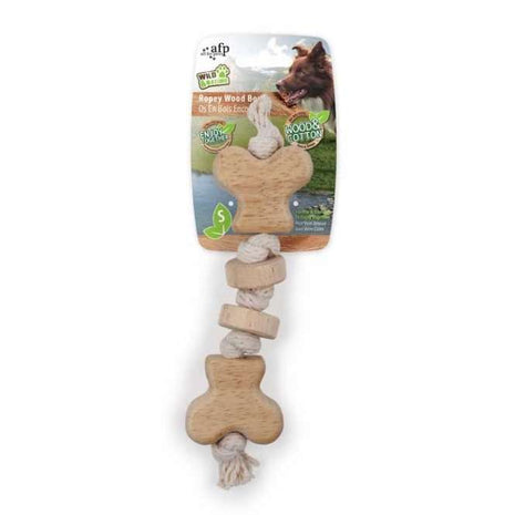 All for Paws Wild & Nature Ropey Wood Bone Small