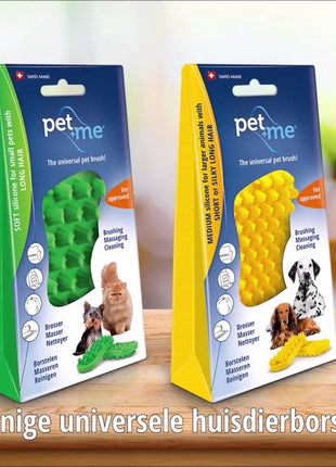 Pet+Me Cat Hair Brush Lang haar Groen