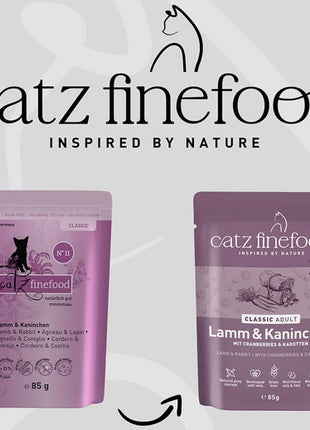 Catz Finefood Classic N.11 Jagnięcina i Królik saszetka 85g
