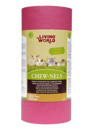 LIVING WORLD Papp-Nagertunnel mit Watte, mittel