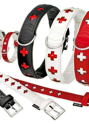 Karlie ART KUNSTLEDER Halsband CROSS