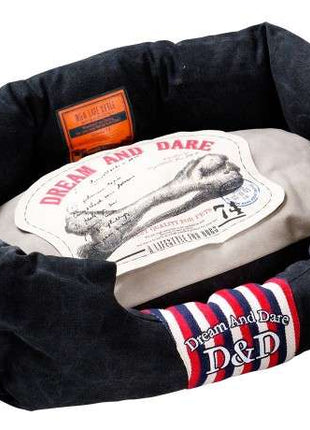 D & D Lifestyle Bett Raw Bone, 65 x 40 cm