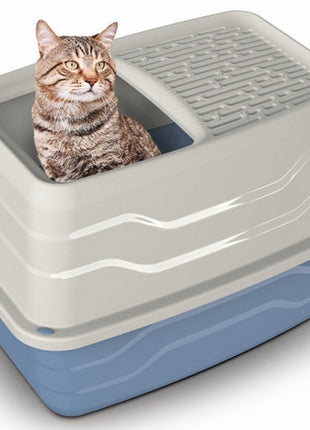 Yarro/Moderna Toaleta dla kota z wejściem od góry 56cm szara