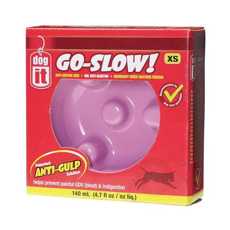 DOGIT Go-Slow Anti-Schling-Napf Rosa 140 ml