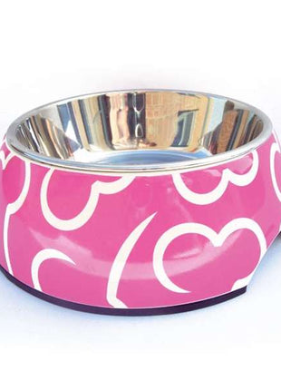 DOGIT 2-in-1 Hundenapf Pink Bones