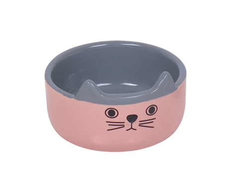 Nobby Keramiknapf Cat Face - rosa