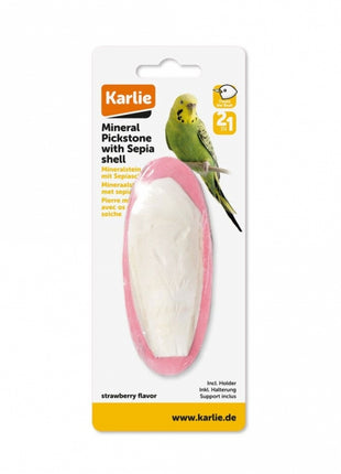 Karlie Mineralstein und Sepiaschale ERDBEERE - 70 g