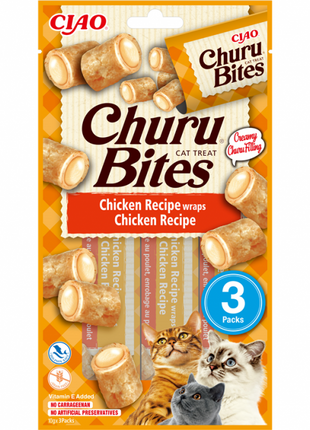 Inaba Churu Cat Snack Bites Huhn 3x10g