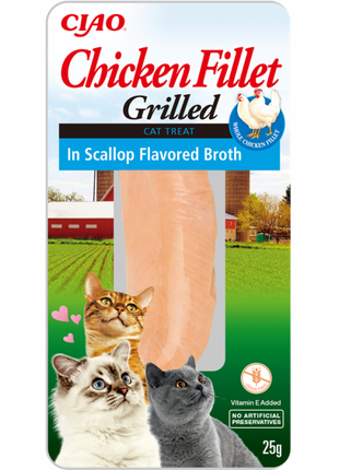 Inaba Cat Hühnchenfilet mit Jakobsmuschel - 25 g