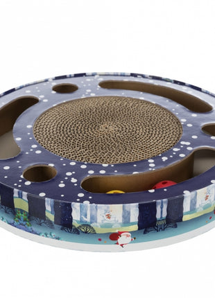 Trixie Xmas Kratztrommel mit Spielzeug